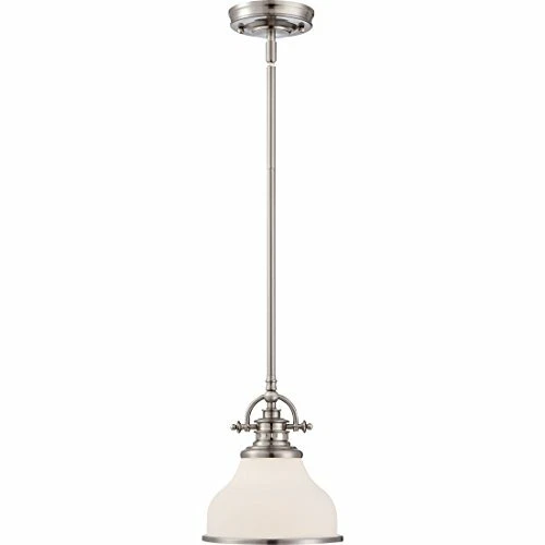 Quoizel GRT2814BN 1-Light Grant Pendant in Brushed Nickel - Picture 6 of 7