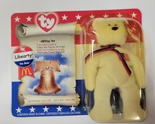 McDonald's Libearty the Bear Beanie Baby New in Package 
