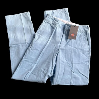 Women's Dickies Regular Tapered Fit Pants New With Tags Baby Blue AU6 US2