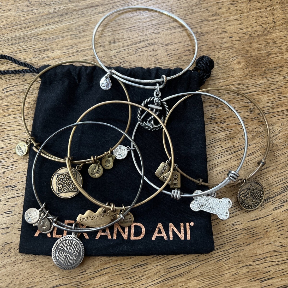 ALEX ANI WIND FIRE MORE CHARM BRACELETS VINTAGE Lot Of