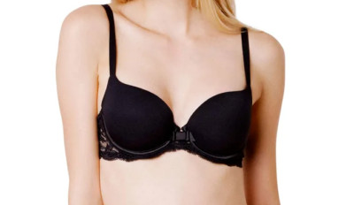 Damen - Dessous - LOU - Piccadilly gepolsterter BH Schwarz Gr. 70B-#G3 75D-#J3