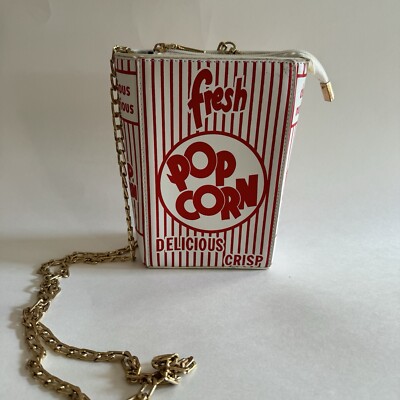 Bam Forever Movie Theater Popcorn Purse Cosplay White And Red