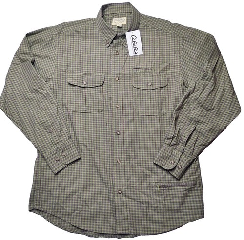 Chemise Cabelas Homme L Sarcelle Guidewear Pêche Extérieur Ventilé UPF 50
