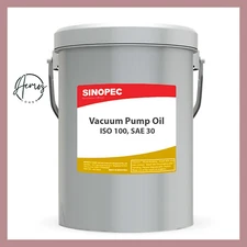Sinopec Vacuum Pump Oil - 5 Gallon Pail (18L - 4.75 GAL) ISO 100, SAE 30