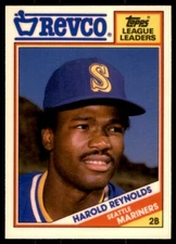 1988 TOPPS REVCO LEAGUE LEADERS - #19 HAROLD REYNOLDS SEATTLE MARINERS