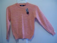Vintage Bruce Jenner Sz.10/12 Boy's Sweater Marled Orange/pink Acrylic Nylon Vintage Bruce Jenner Sz.10/12 Boy's Sweater Marled Orange/pink Acrylic Nylon