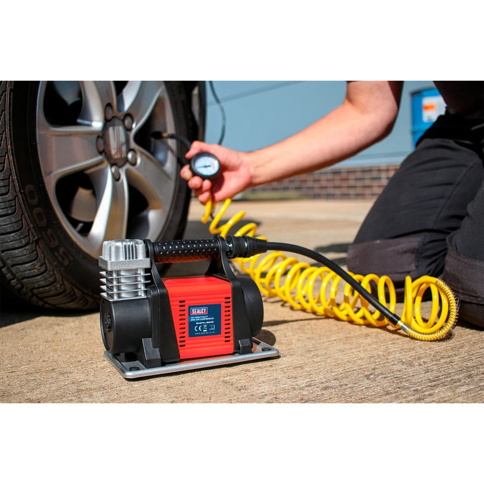 Sealey Tyre Inflator / Mini Air Compressor 12V Heavy Duty  MAC05 - Image 4 of 4
