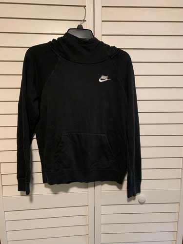 Logotipo de Nike para mujer Sudadera con Capucha Sudadera Cuello alto XS  negro Sportswear | eBay