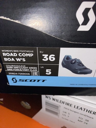 NEW Scott Women's Road Comp Boa Cycling Shoes Size EU 36 US 5 Dark Grey - Picture 6 of 6