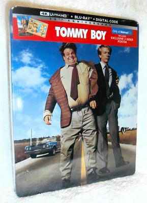 Tommy Boy w/ Poster (4K/Blu-ray, 2025 STEELBOOK) David Spade Chris Farley comedy