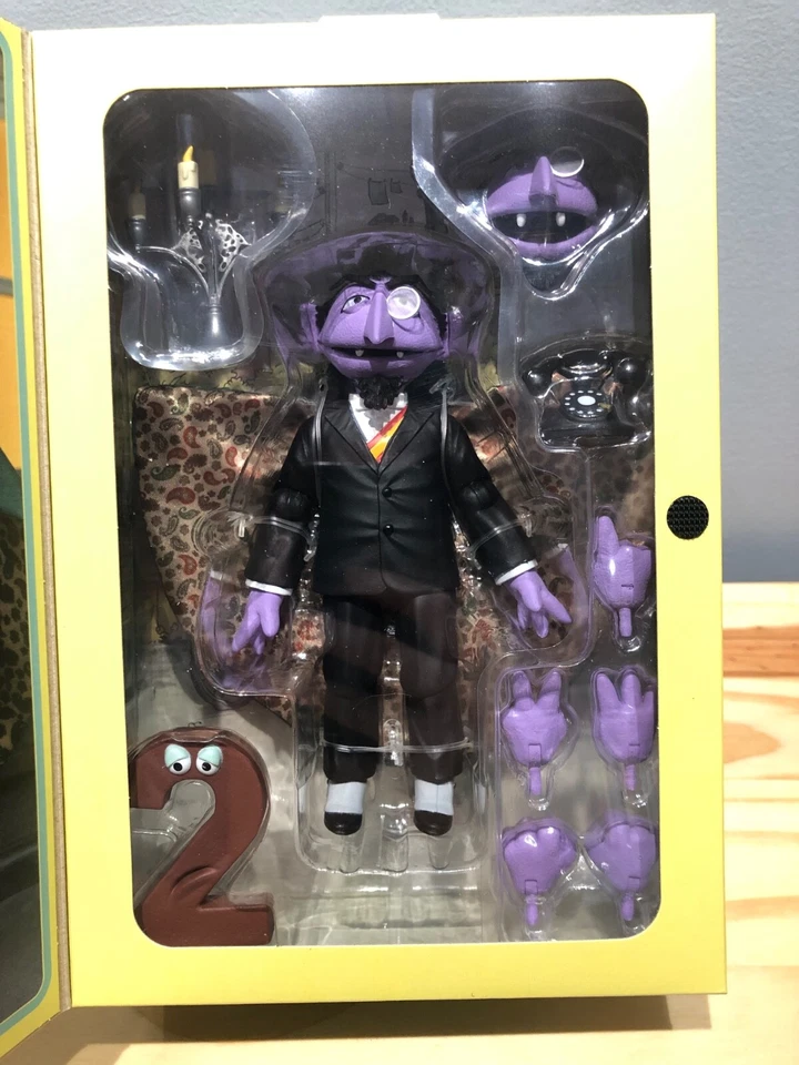 Figura de acción NECA Sesame Street Ultimate The Count Von Count Foto 4 de 4