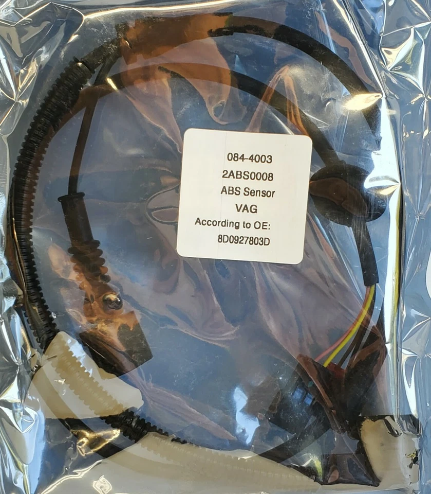 SENSOR DE VELOCIDAD ABS PARA 00-01 AUDI A4 - S4 99-05 VW PASSAT 084-4003 Foto 4 de 4