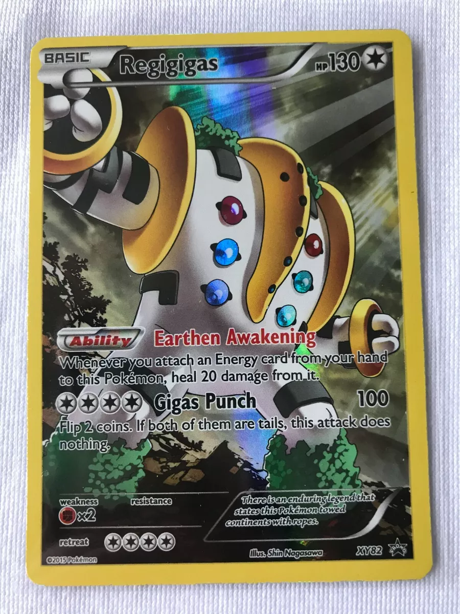 Pokemon XY82 Regigigas HOLO RARE Black Star Promo Card Mint/Near-Mint