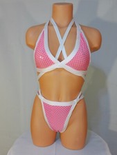 Exotic dancer stripper free size multicolor 2 pc bikini dance outfit-dancewear