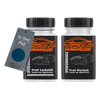 Autolack Lackstift Set für Seat P5Z Azul Orly Metallic Basis Klarlack je 50ml