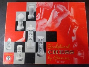 1 Replacement Piece - From Ganine Weighted Sculptured Gothic Chess Game 1961