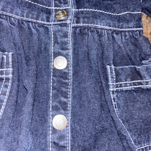 Vtg Polo Jeans Co Ralph Lauren Toddler Denim Dress 6-12 Months - Picture 4 of 9