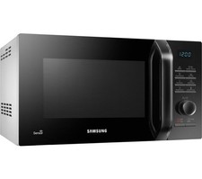 SAMSUNG MS23H3125AW Solo 23L Microwave – Black & White – 800W Ceramic Enamel