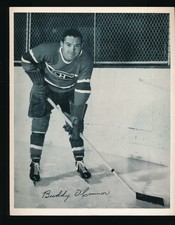 1945/54 QUAKER OATS NHL HOCKEY PHOTO BUDDY O'CONNOR MONTREAL CANADIENS HOF
