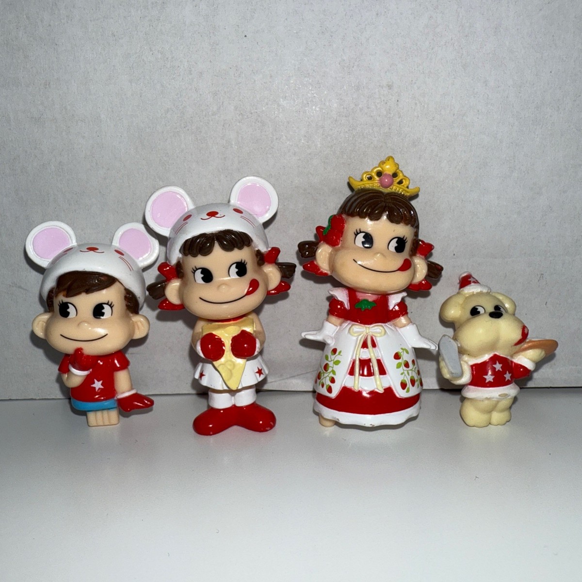 Peko Poko Story Dog Fujiya Milky Mascot Cute Mouse Princess Figure