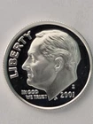 2001-S United States, Proof Silver, Roosevelt Dime