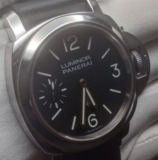 Stunning Panerai Base Logo Black Dial 44MM Box & Papers Warranty PAM01084 8