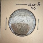 Mexico 1950 Mo 50 Centavos Silver Coin KM# Historical Period 1905-Now — photo 2