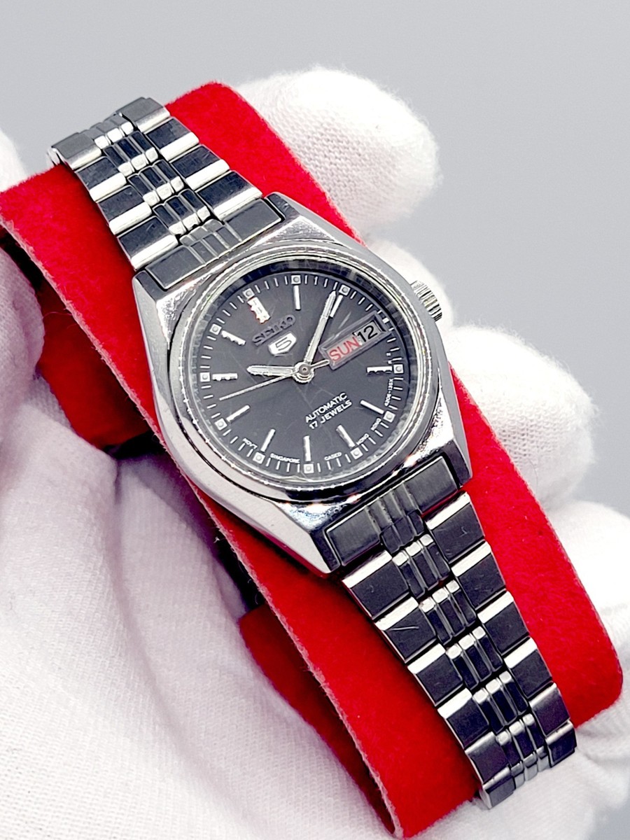 ❤️ 25mm [WORKS] 1980 SEIKO 5 AUTOMATIC Day-Date Women's Vintage