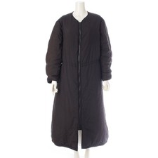 Yohji Yamamoto 02Aw Silk Feather Print Insulation Long Coat Outerwear Fm-D24-429