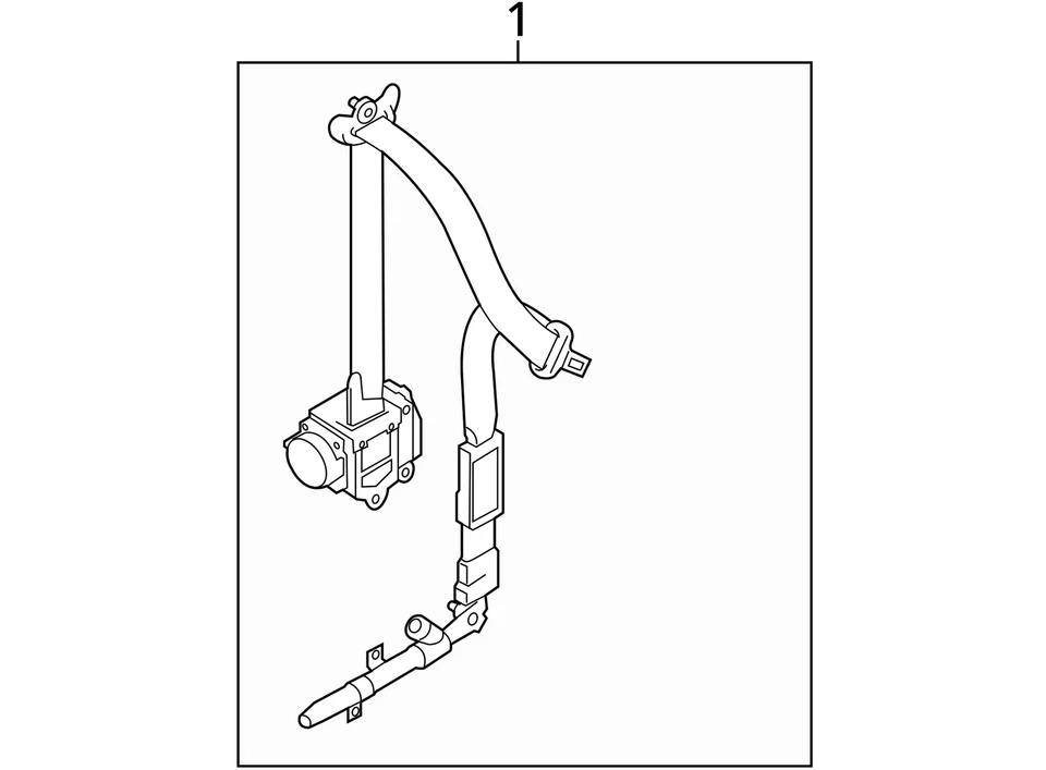 Seat Belt Front Bucket Seat Passenger Fits 10-13 KIZASHI 1577733 - Image 4 of 4