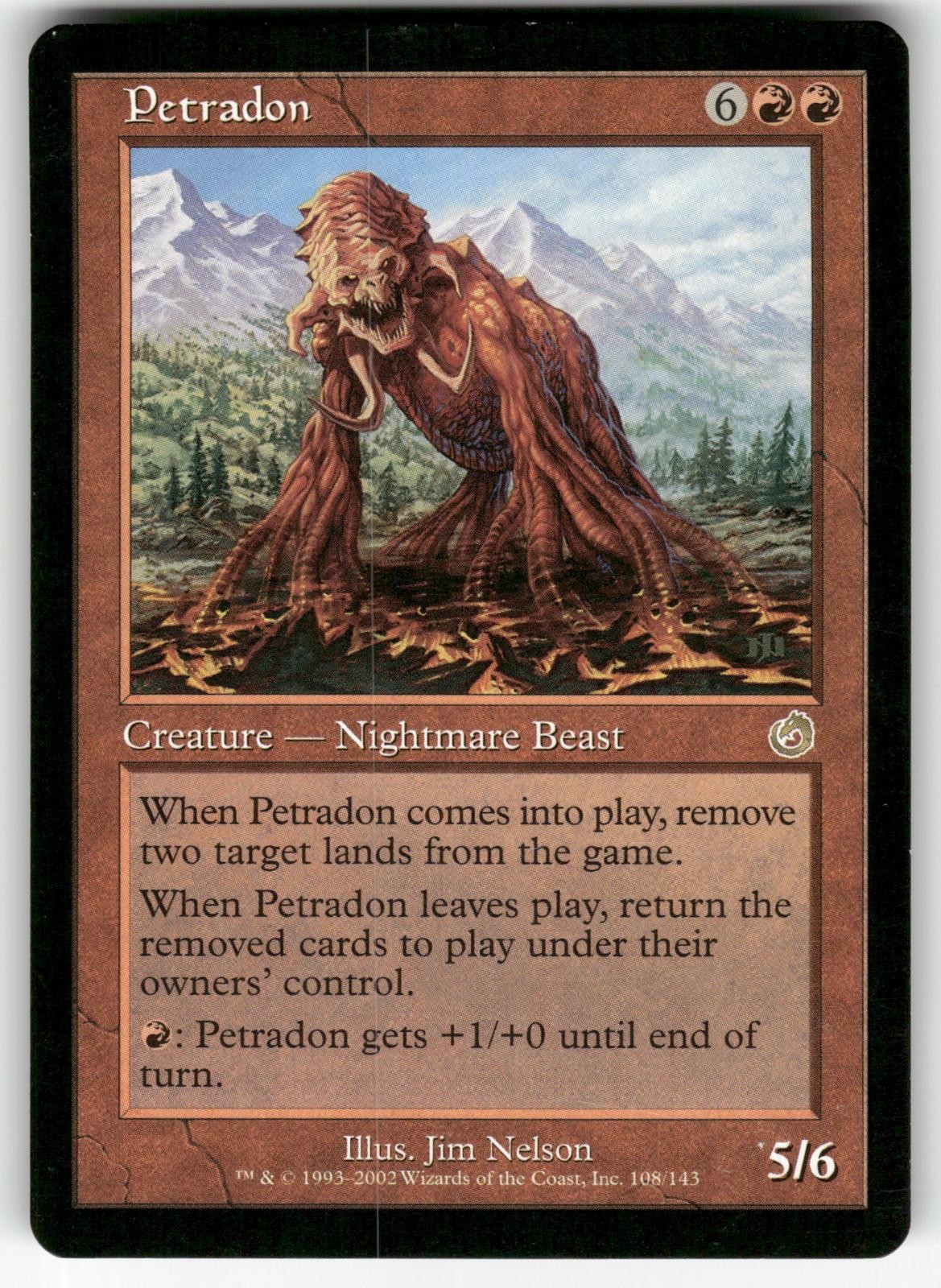 Petradon 108 Rare Torment Magic: The Gathering Near Mint