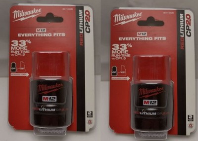 NEW GENUINE Milwaukee M12 Red Lithium-ion CP2.0Ah 12 Volt Batteries 48-11-2420