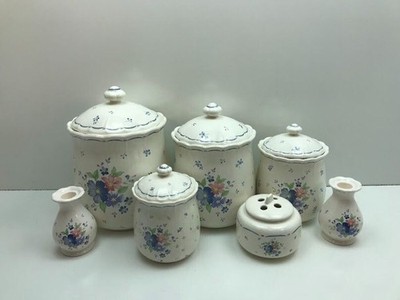 Nikko Provincial Designs Dauphine 80's 7 piece Cannisters Set