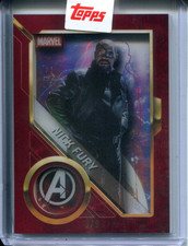 2025 Topps Marvel Studio Nick Fury Avengers Shadow Box Red #3/5 #AS-3