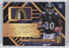 2019 Panini Gold Standard Rookie Jersey Platinum 26/49 Miles Boykin Auto 00hy