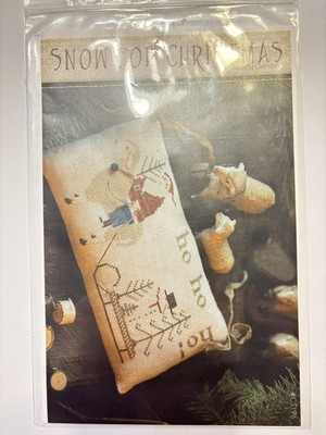 NEW  With Thy Needle & Thread Cross Stitch Chart ''Snow for Christmas'' 