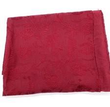 Avon Home Large Deep Red Embossed Table Cloth 52 x 70”