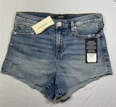 Hudson Womens Gemma Midrise Rise Denim Cutoff Shorts Size 27 Distressed