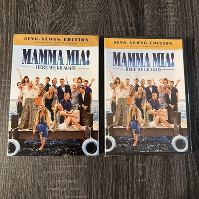 DVD Mamma Mia Here We Go Again Sing Along Edition + Slipcover NEW SEALED