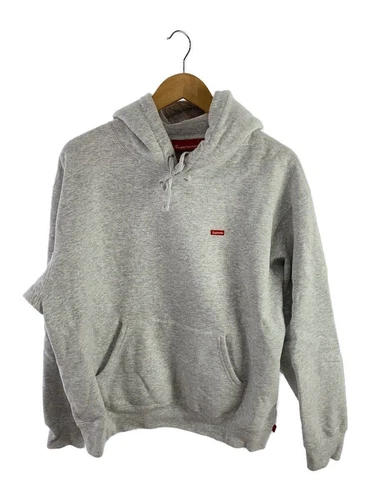 Felpa Supreme con cappuccio M cotone grigio usata