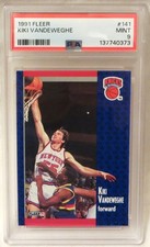 Kiki Vandeweghe **PSA 9** MINT 1991 Fleer Basketball #141 Pop 2