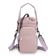 Portable Water Bottle Carrier Insulated Cup Cover Bag Holder Pouch With Strap