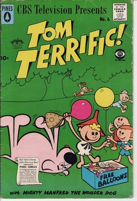 Overstreet SCARCE 1958 TOM TERRIFIC #6 Pines Comic CBS Terrytoons