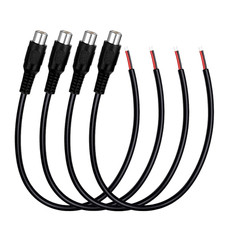4 Pack RCA Female to Speaker Wire 11 Inch Speaker Wire RCA Female Plug Jack Conn