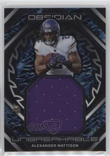 2023 Panini Obsidian Unbreakable Memorabilia /199 Alexander Mattison #UM-AMA hd2