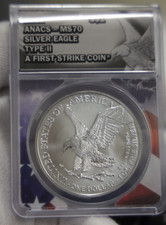 2021 Type II US Silver Eagle $1 ANACS MS70 First Strike Coin