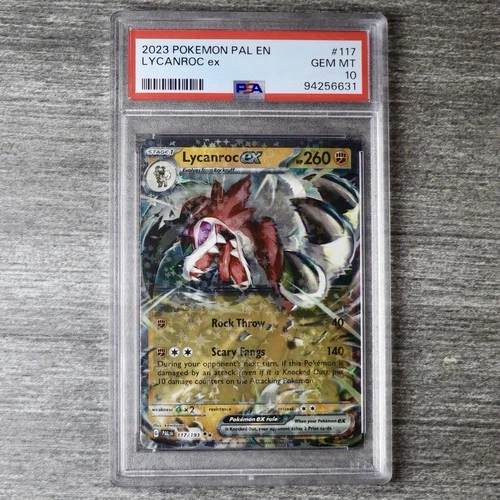 Lycanroc ex 117/193 Paldea Evolved PSA 10 Gem Mint 2023