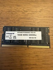 Integral 16GB DDR4 3200MHZ SODIMM MTA8ATF2G64HZ-3G2-IN Laptop Memory RAM