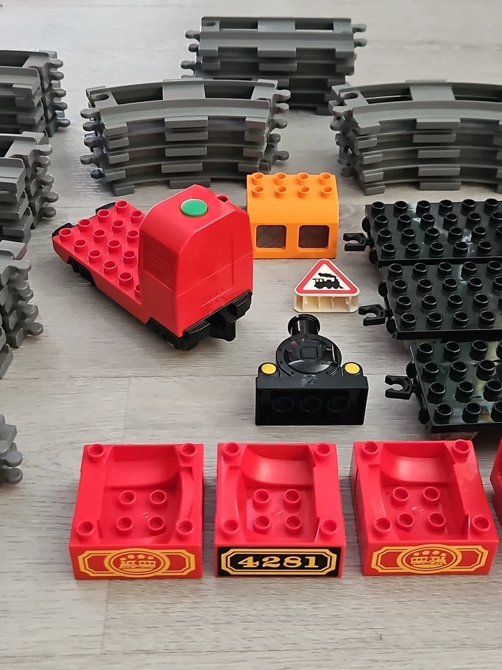 Lego Duplo Train Lot - Tracks Motorized Train Ramps Track Switcher Bridge 47 Pcs - Image 4 of 4