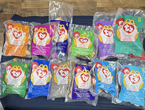 Ty Beanie Babies McDonald's Happy Meal Toys 1998 Set of 12 Doby Bongo Twigs